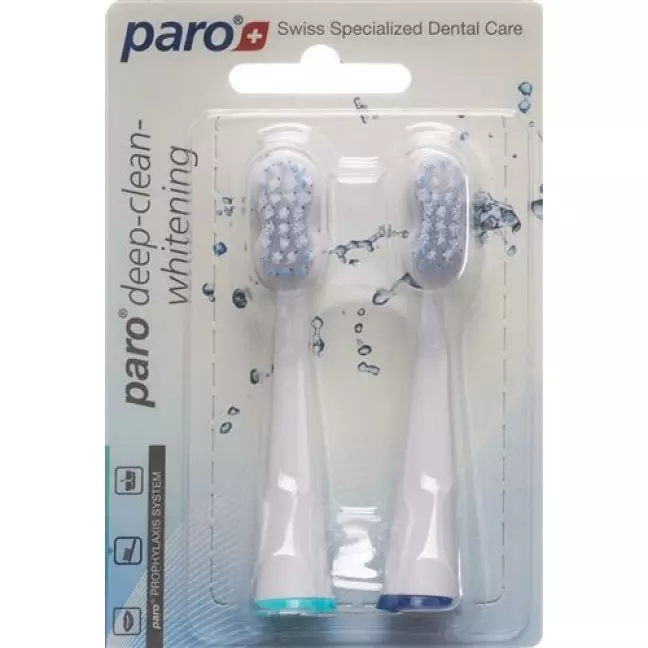 Paro deep clean whitening замінна зубна щітка sonic 2 шт Paro deep clean whitening замінна зубна щітка sonic 2 шт