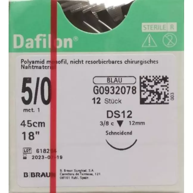 ДАФІЛОН 45см синій DS 12 5-0 12 шт ДАФІЛОН 45см синій DS 12 5-0 12 шт