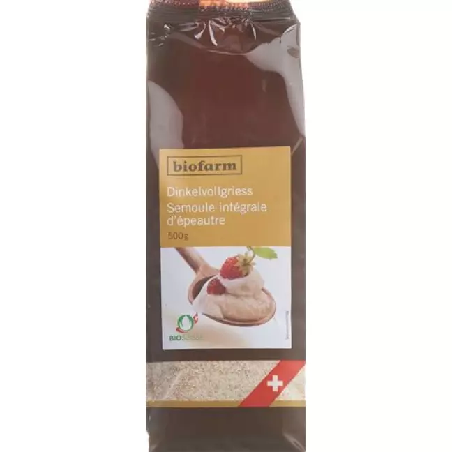 Biofarm Spelt Whole Semolina Bud 500 г Biofarm Spelt Whole Semolina Bud 500 г