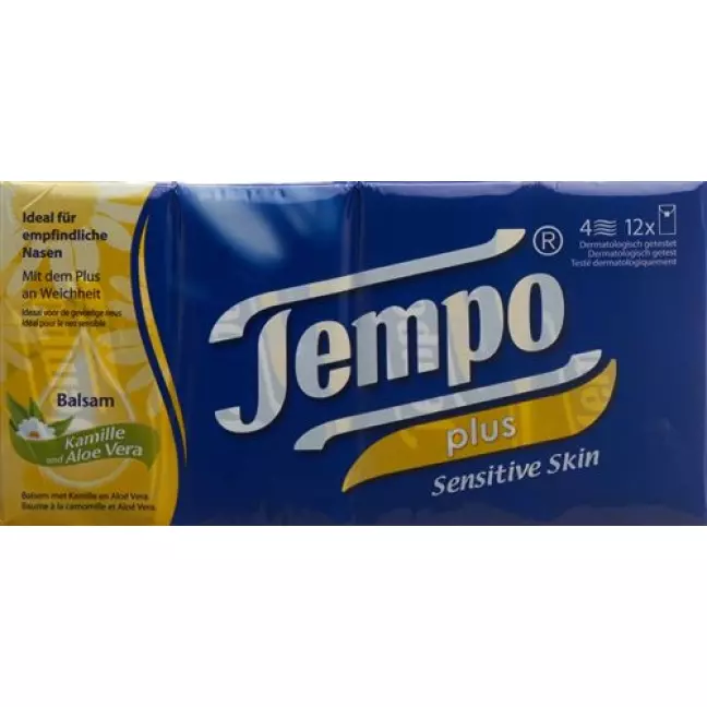 Носові хустки Tempo soft&amp;sensitive 12 х 9 шт