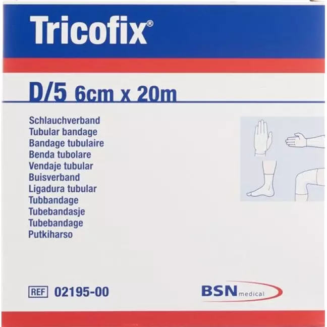 Бинт трубчастий TRICOFIX розмір 5-6см/20м