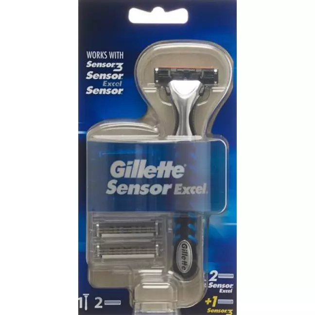 Універсальний апарат Gillette SensorExcel з 3 лезами