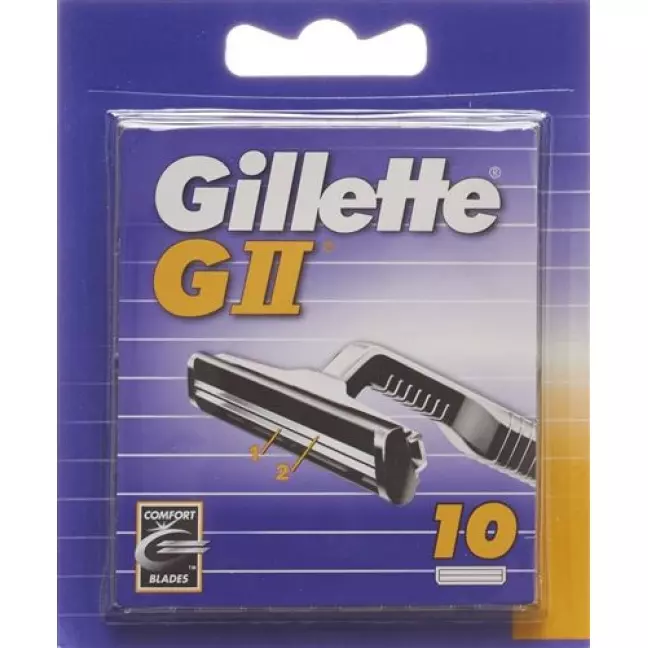 Gillette GII Ersatzklingen 10 штук Gillette GII Ersatzklingen 10 штук