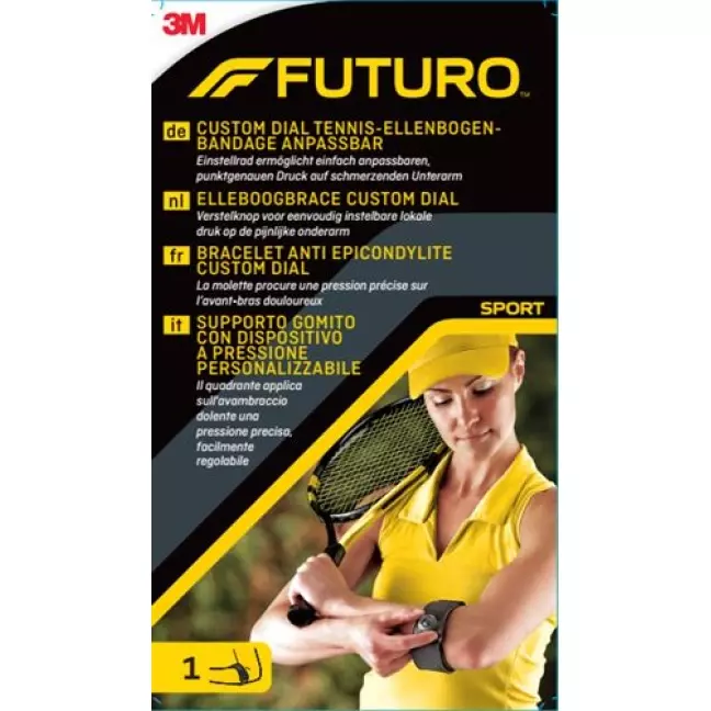 3M Futuro Custom Dial Sport Tennisellbog Anpassbar 3M Futuro Custom Dial Sport Tennisellbog Anpassbar