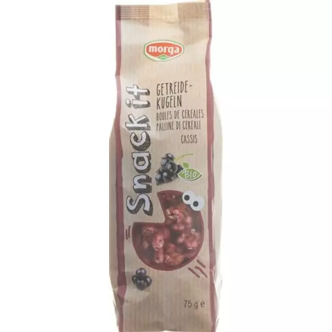 Morga Snack It Getreidekugeln Cassis Bio 75г Morga Snack It Getreidekugeln Cassis Bio 75г