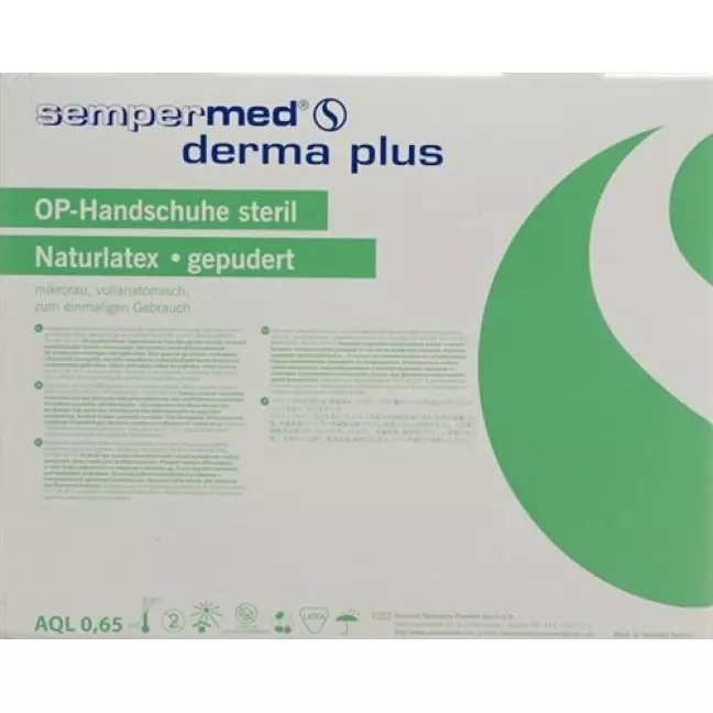 Рукавички хірургічні SEMPERMED DERMA PLUS 8 50 пар Рукавички хірургічні SEMPERMED DERMA PLUS 8 50 пар
