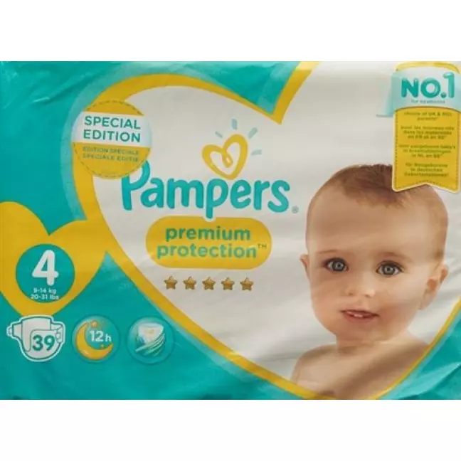 Pampers Premium Protection Gr4 9-14 кг Maxi Economy Pack 39 шт Pampers Premium Protection Gr4 9-14 кг Maxi Economy Pack 39 шт