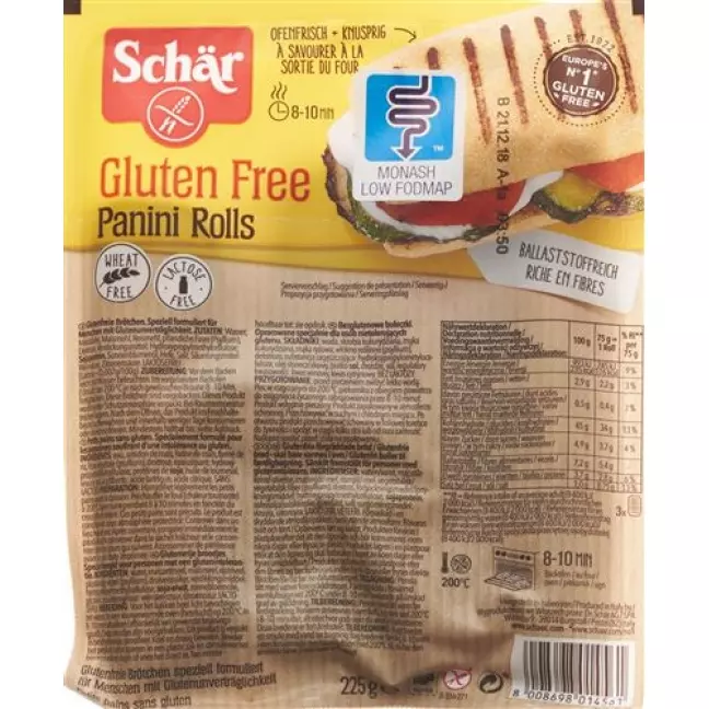 Булочки Schär Panini безглютенові 225 г Булочки Schär Panini безглютенові 225 г