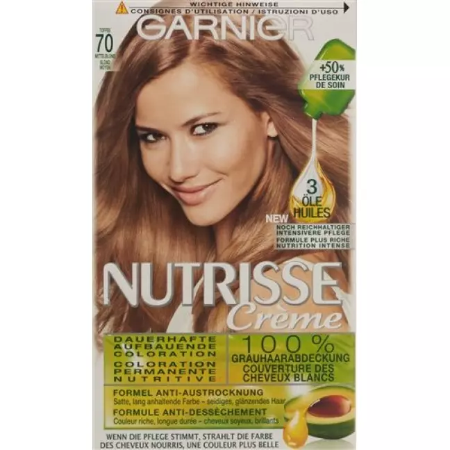Nutrisse Nourishing Color Mask 70 середній блонд