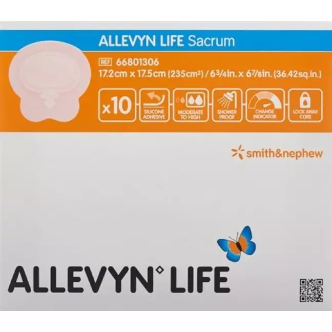 Allevyn Life Silik-Schaumv 17.2x17.5см Sacr 10 штук Allevyn Life Silik-Schaumv 17.2x17.5см Sacr 10 штук