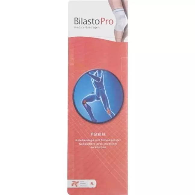 Наколінник Bilasto Pro Patella L сірий з силіконовою підкладкою 1 spir