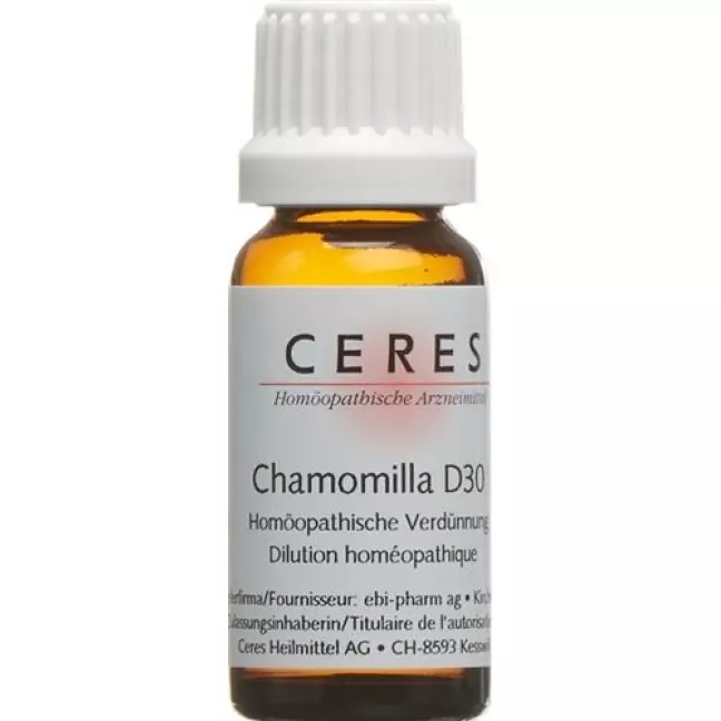 Ceres Chamomilla D 30 Dilution Fl 20 мл Ceres Chamomilla D 30 Dilution Fl 20 мл