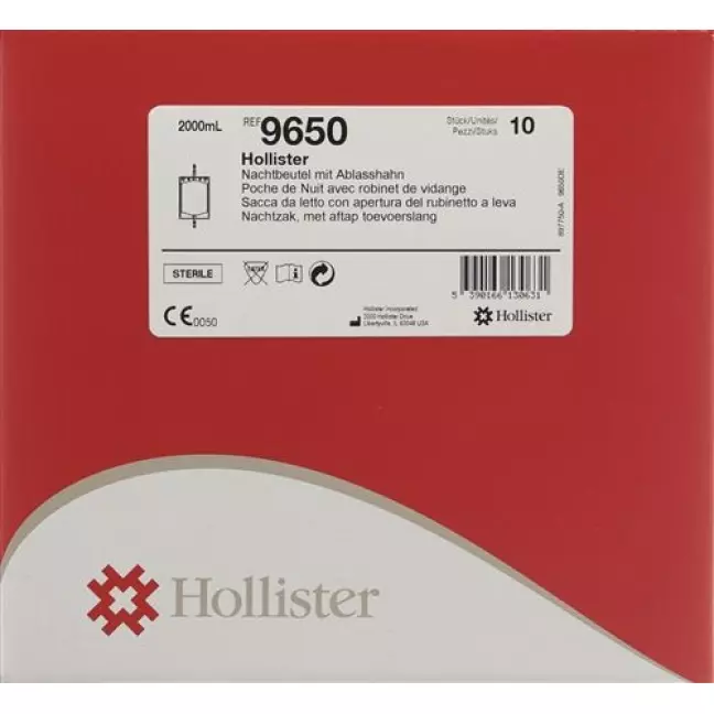Hollister Bettbeutel 2л 120см стерильный 10 пакетиков Hollister Bettbeutel 2л 120см стерильный 10 пакетиков