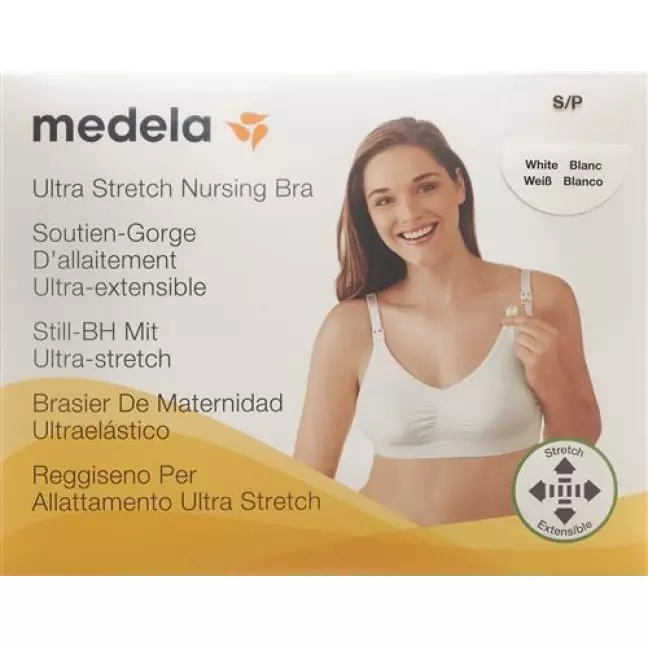 Бюстгальтер для вагітних і годуючих Medela S білий Бюстгальтер для вагітних і годуючих Medela S білий