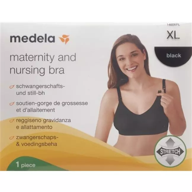 Бюстгальтер Medela для вагітних і годуючих XL чорний Бюстгальтер Medela для вагітних і годуючих XL чорний