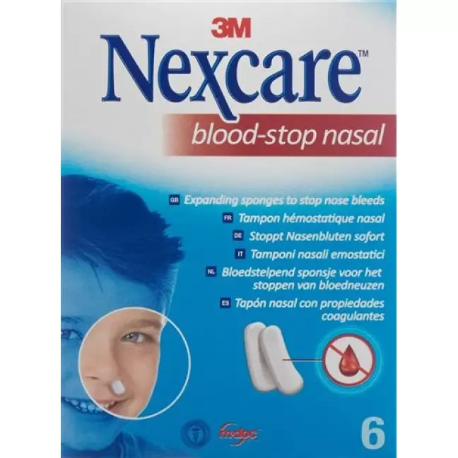 3M Nexcare Blood Stop Назальні пробки 6 шт 3M Nexcare Blood Stop Назальні пробки 6 шт