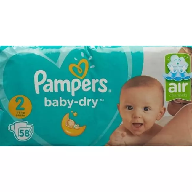 Pampers Baby Dry Gr2 4-8 кг Mini Economy Pack 58 шт Pampers Baby Dry Gr2 4-8 кг Mini Economy Pack 58 шт