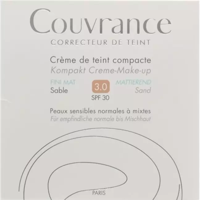 Avene Couvrance Kompakt Make-Up Mat Sand 03 10г Avene Couvrance Kompakt Make-Up Mat Sand 03 10г