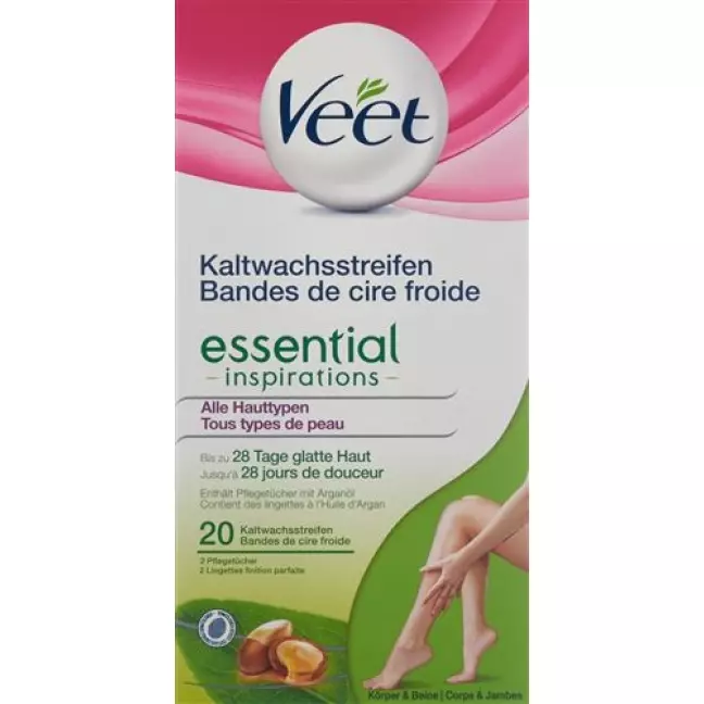 Veet холодні воскові смужки для ніг і тіла, 10 x 2 шт Veet холодні воскові смужки для ніг і тіла, 10 x 2 шт