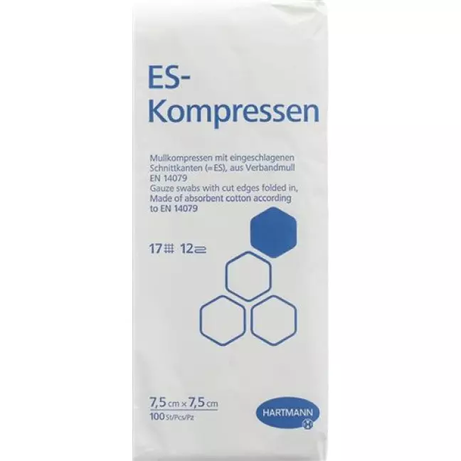 Пакет для компресів Hartmann ES 12x 7,5x7,5 см 100 шт. Пакет для компресів Hartmann ES 12x 7,5x7,5 см 100 шт.
