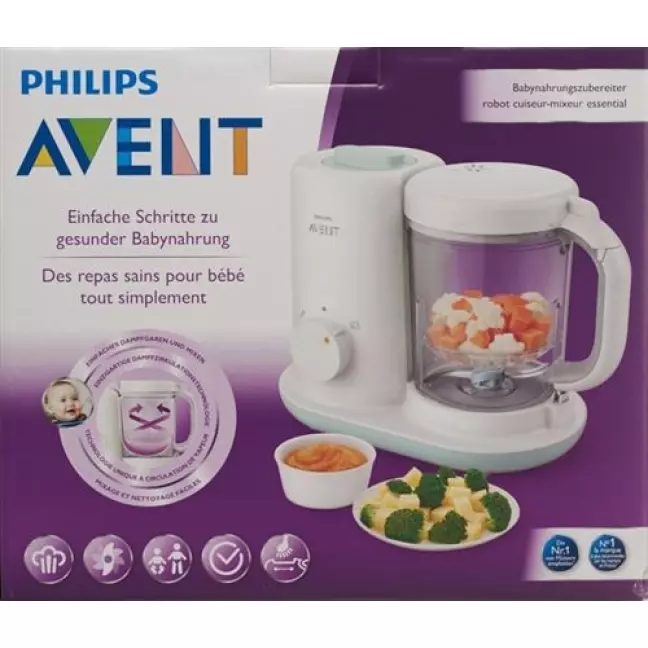 Ефективна машина для приготування дитячого харчування 2 в 1 (пароварка) Avent Philips.
