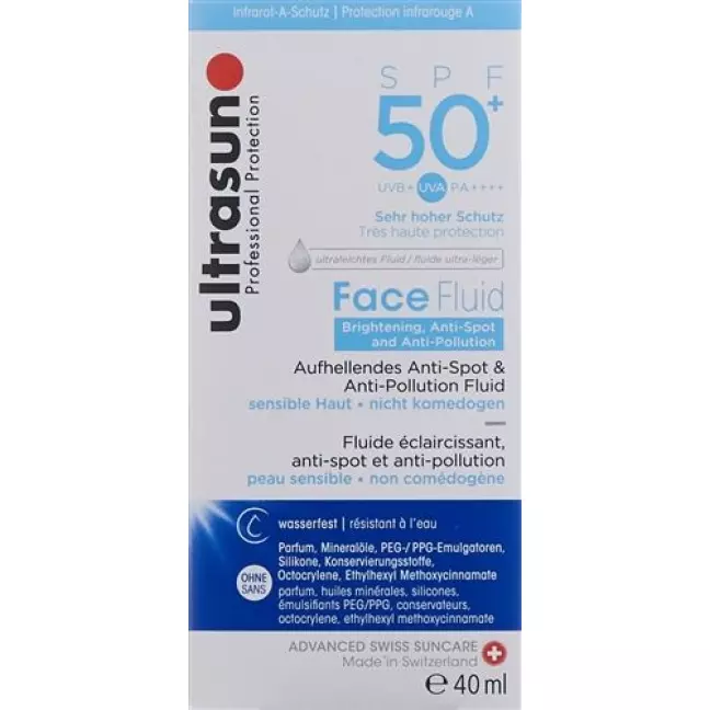 Флюїд для обличчя Ultrasun Brightening &amp; Anti-Pollution SPF50+ Fl 4