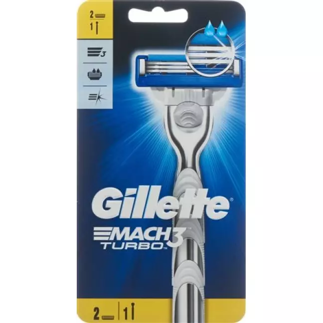 Бритва Gillette Mach3 Turbo з 2 лезами