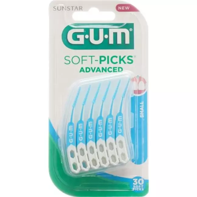 GUM SUNSTAR Bristles Soft Picks Advanced Small 30 шт