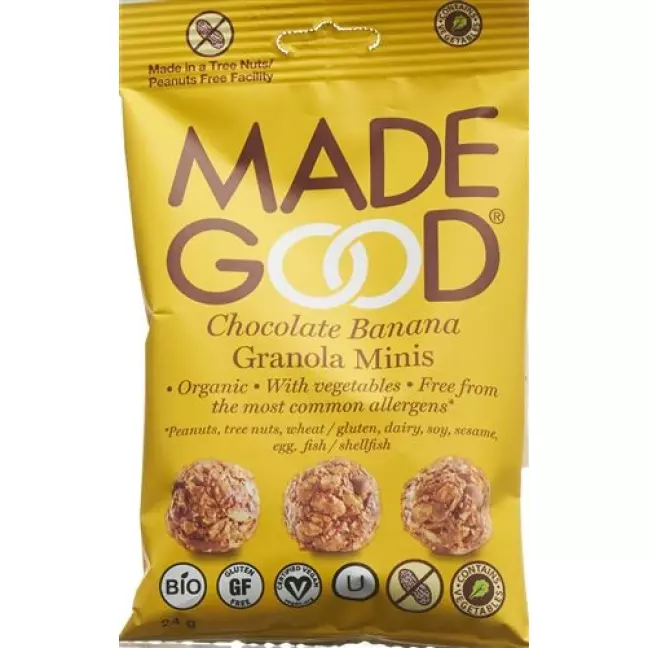 MADE GOOD Granola Minis Chocolate Banana Bag 24 г MADE GOOD Granola Minis Chocolate Banana Bag 24 г