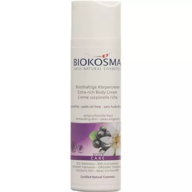 Biokosma Насичений крем для тіла BIO-Edelweiss & BIO-Aronia