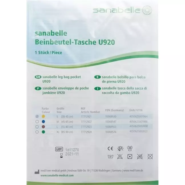 Сумка на ноги Sanabelle U920 S жовта