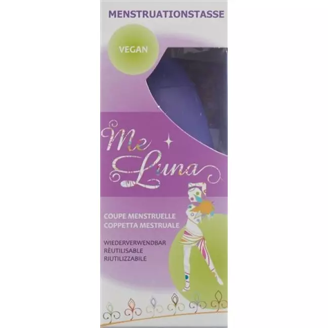 Menstrual Cup Me Luna Sport L Ball Blue Violet
