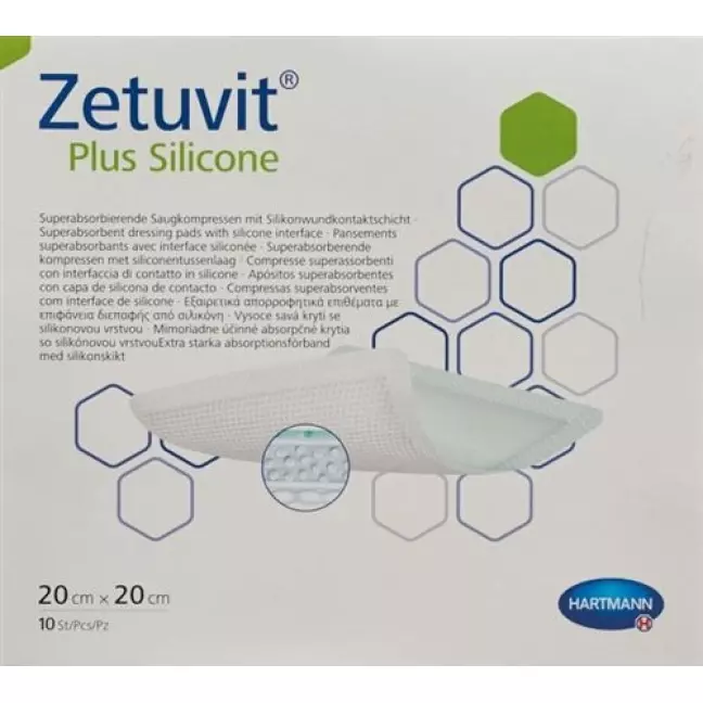 Zetuvit Plus Silicone 20х20см 10 шт