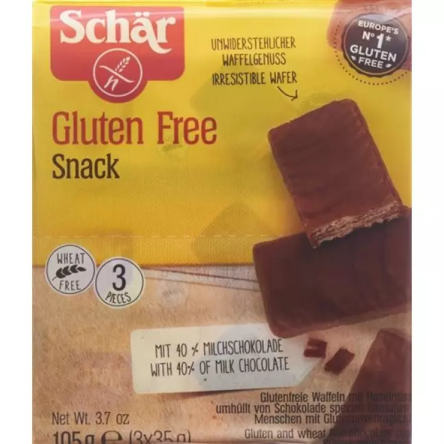 SCHÄR Snack m шоколад безглютеновий 3 х 35 г