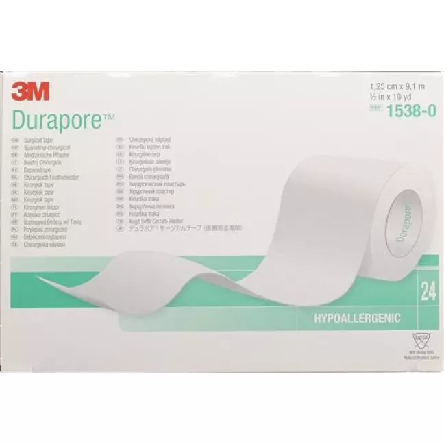 3M Durapore Seide Heftpflaster 12,5ммx9.14m 24 штуки 3M Durapore Seide Heftpflaster 12,5ммx9.14m 24 штуки