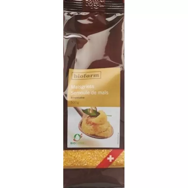 Biofarm Maisgriess Bramata Knospe в пакетиках 500г Biofarm Maisgriess Bramata Knospe в пакетиках 500г