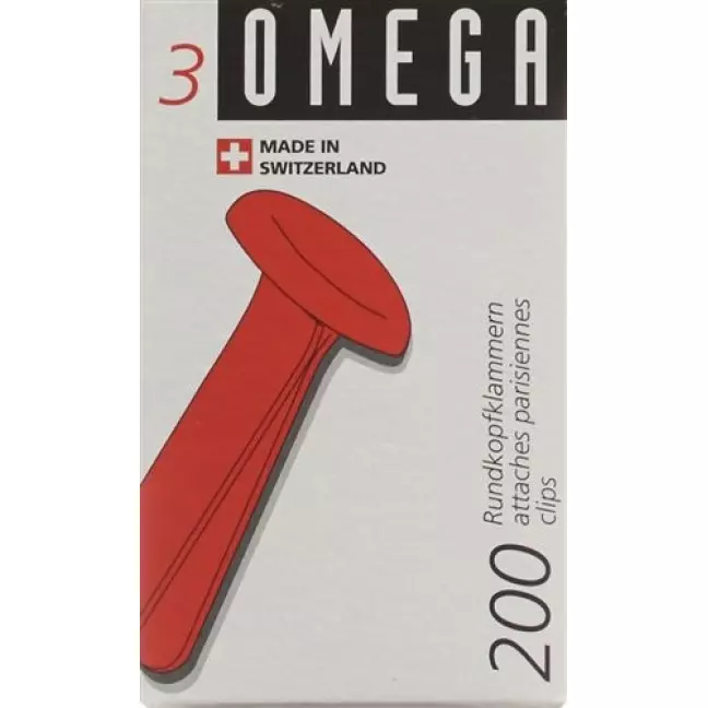 Затискачі OMEGA круглі головки №3 200 шт