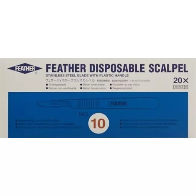 FEATHER SKALPELL 1X NR 10 FEATHER SKALPELL 1X NR 10