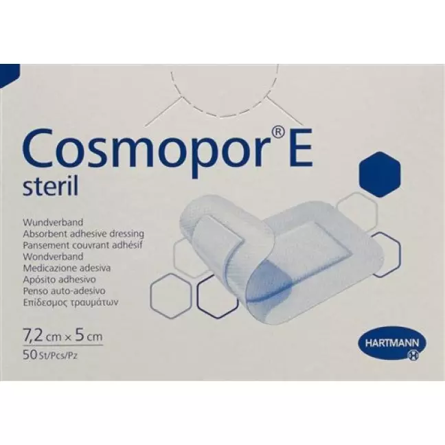 Перев&#39;язка Cosmopor E швидка 7,2 см х 5 см стерильна 50 шт