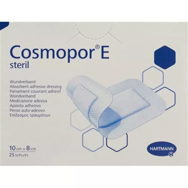 Cosmopor E Wundverband 10смx8см Sterile 25 штук Cosmopor E Wundverband 10смx8см Sterile 25 штук