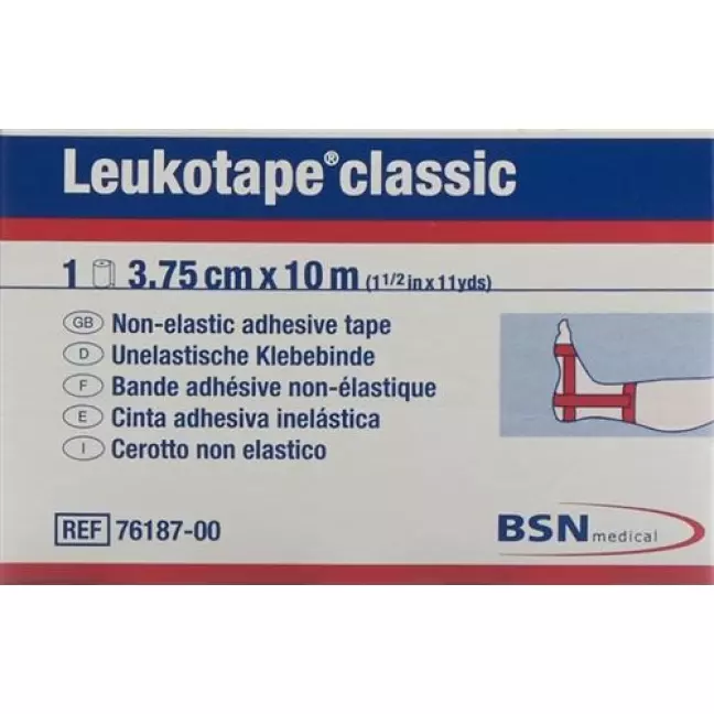Гіпсова стрічка Leukotape classic 10мх3,75см червона Гіпсова стрічка Leukotape classic 10мх3,75см червона