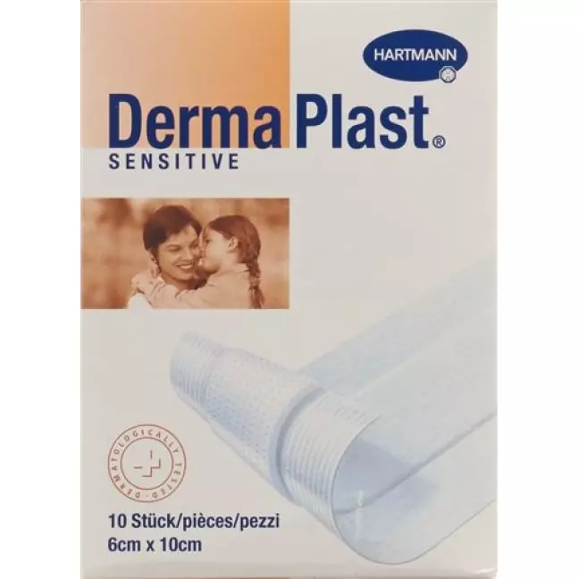 Dermaplast Sensitive Schnellverband Weiss 6x10см 10 штук Dermaplast Sensitive Schnellverband Weiss 6x10см 10 штук