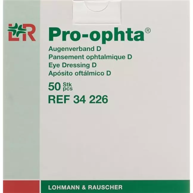 Пов'язка для очей Pro Ophta D світлостійка під колір шкіри 50 шт