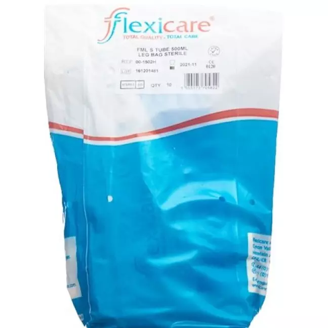 Flexicare мішок для сечі 500мл 7см дренажний зворотний клапан 10 шт