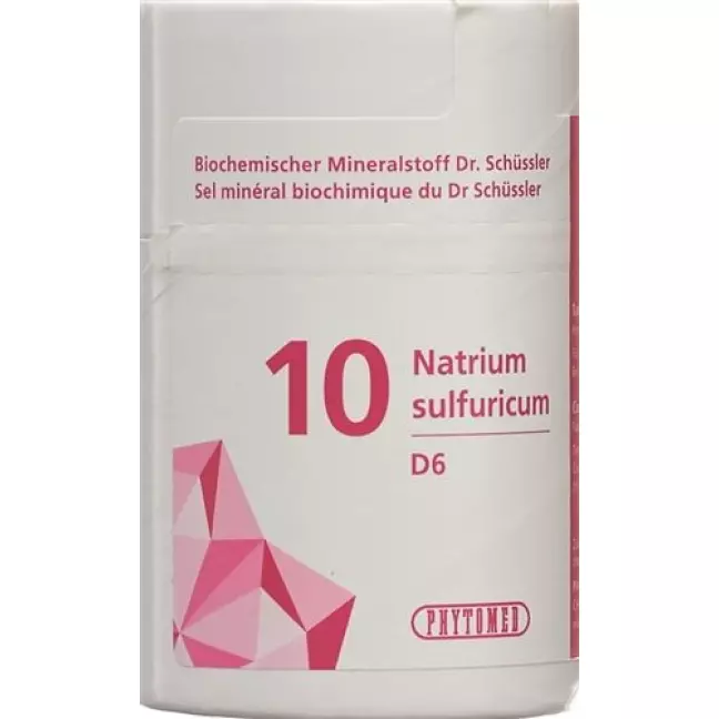 Phytomed Schussler Nr. 10 Natr Sulf в таблетках, D 6 100г Phytomed Schussler Nr. 10 Natr Sulf в таблетках, D 6 100г