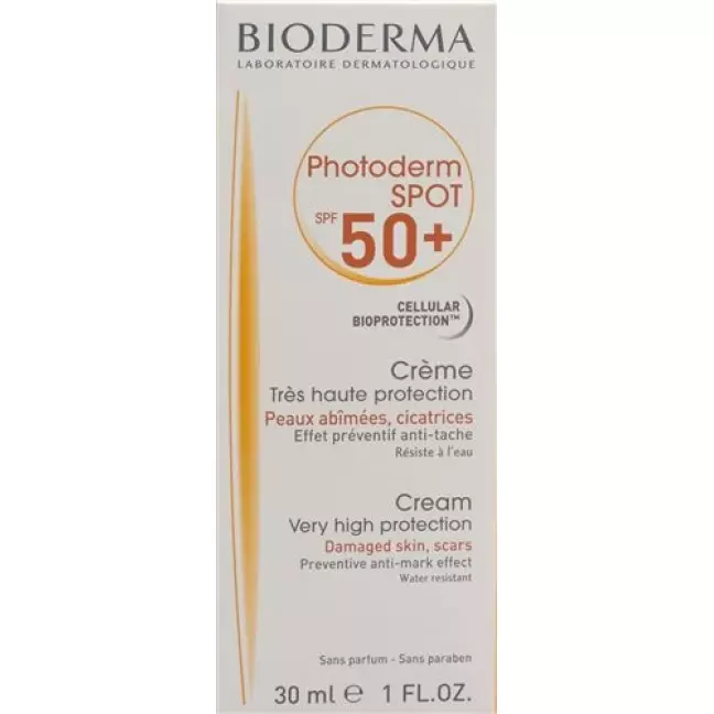 Сонцезахисний фактор Bioderma Photoderm Spot Crème 50 + 30 мл Сонцезахисний фактор Bioderma Photoderm Spot Crème 50 + 30 мл