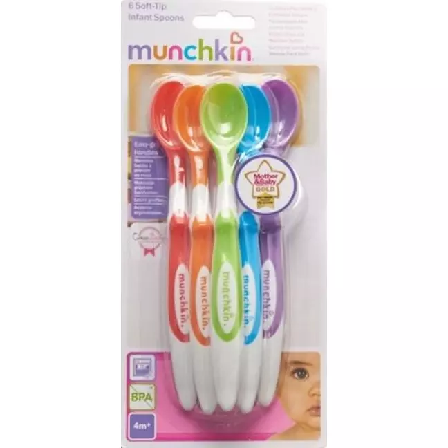 Munchkin Loffel Lang Griff M Weichen Spitzen 6 штук Munchkin Loffel Lang Griff M Weichen Spitzen 6 штук