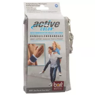 Бинт Bort ActiveColor на зап'ясті M -19см синій