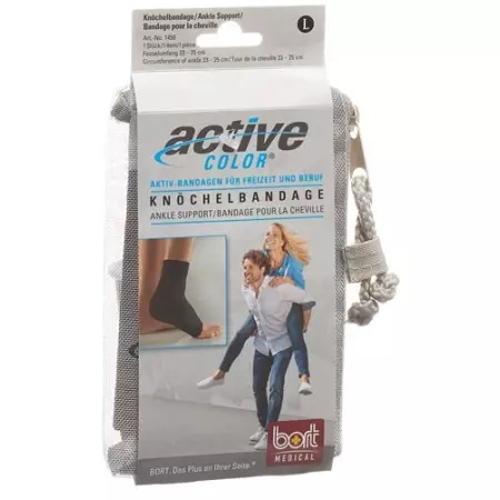 Бандаж на щиколотку Bort ActiveColor L +23см чорний Бандаж на щиколотку Bort ActiveColor L +23см чорний