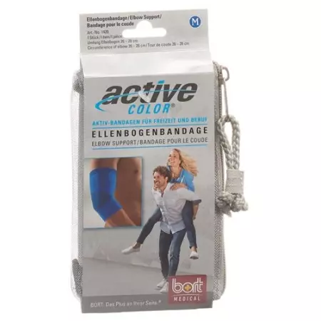 Бинт для ліктя Bort ActiveColor L +28см синій Бинт для ліктя Bort ActiveColor L +28см синій